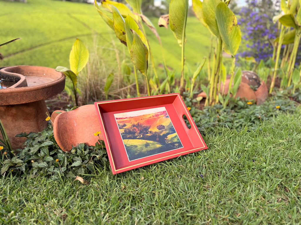 Rust Lap Tray English Breakfast