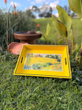 Yellow Lap Tray Lemon Tea