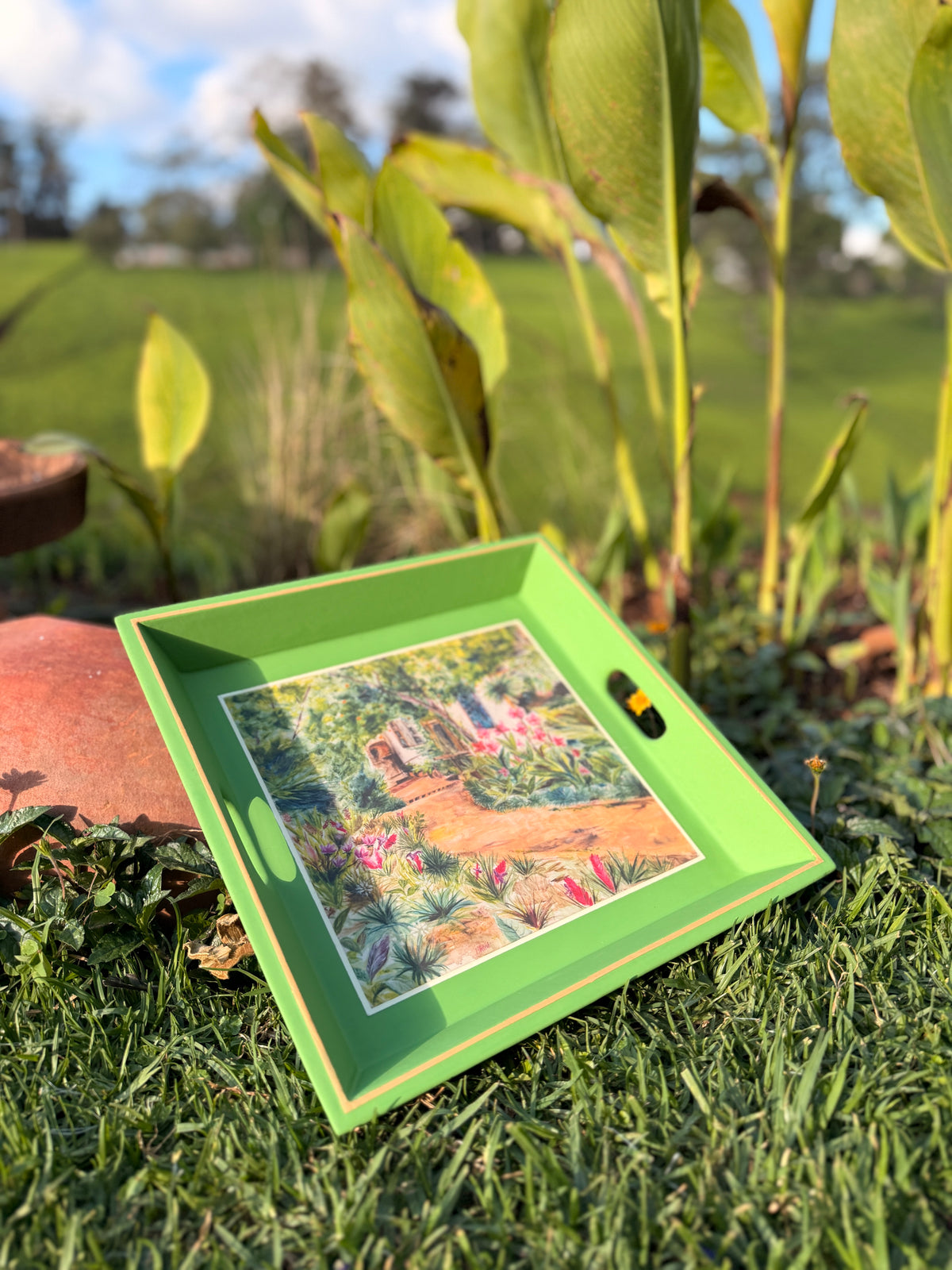 Square Tray Light Green