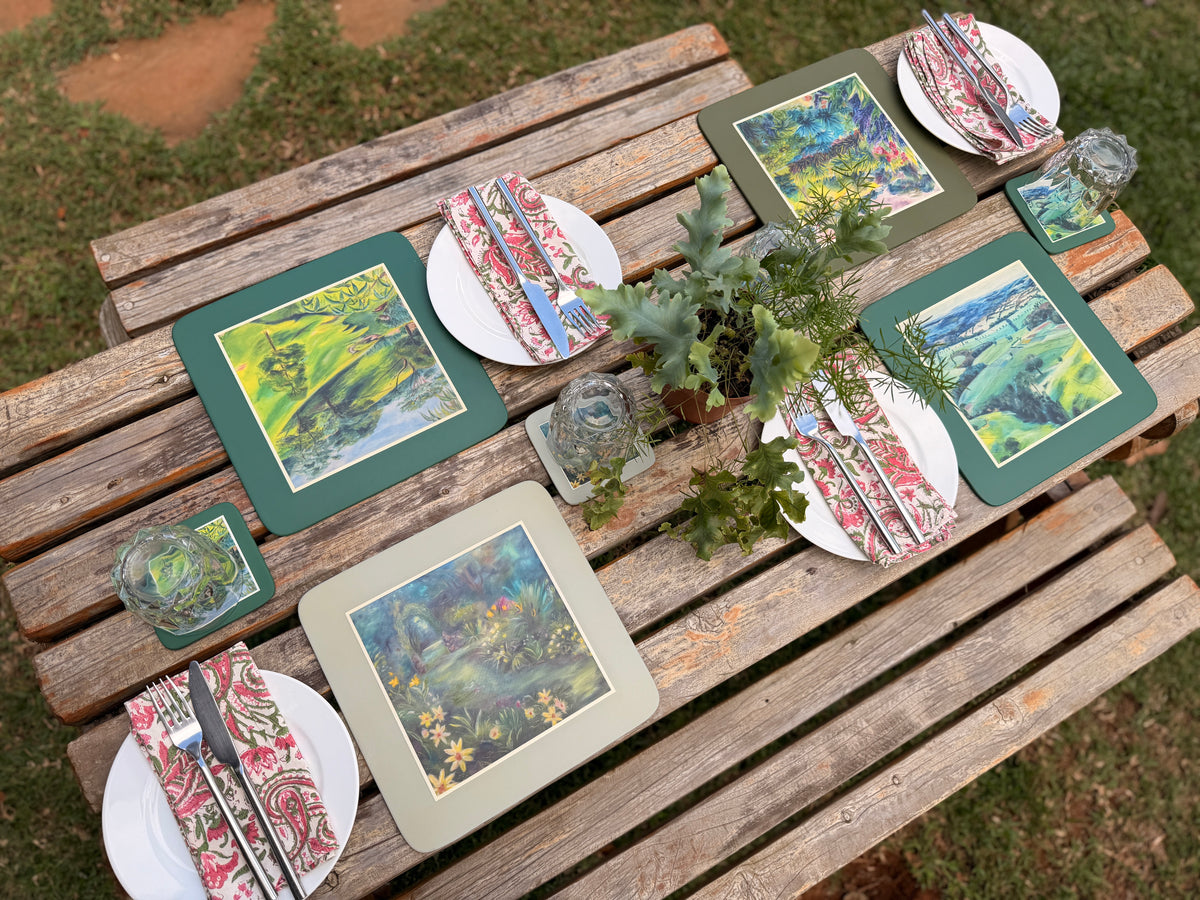Table Mat and Coaster Safari Set