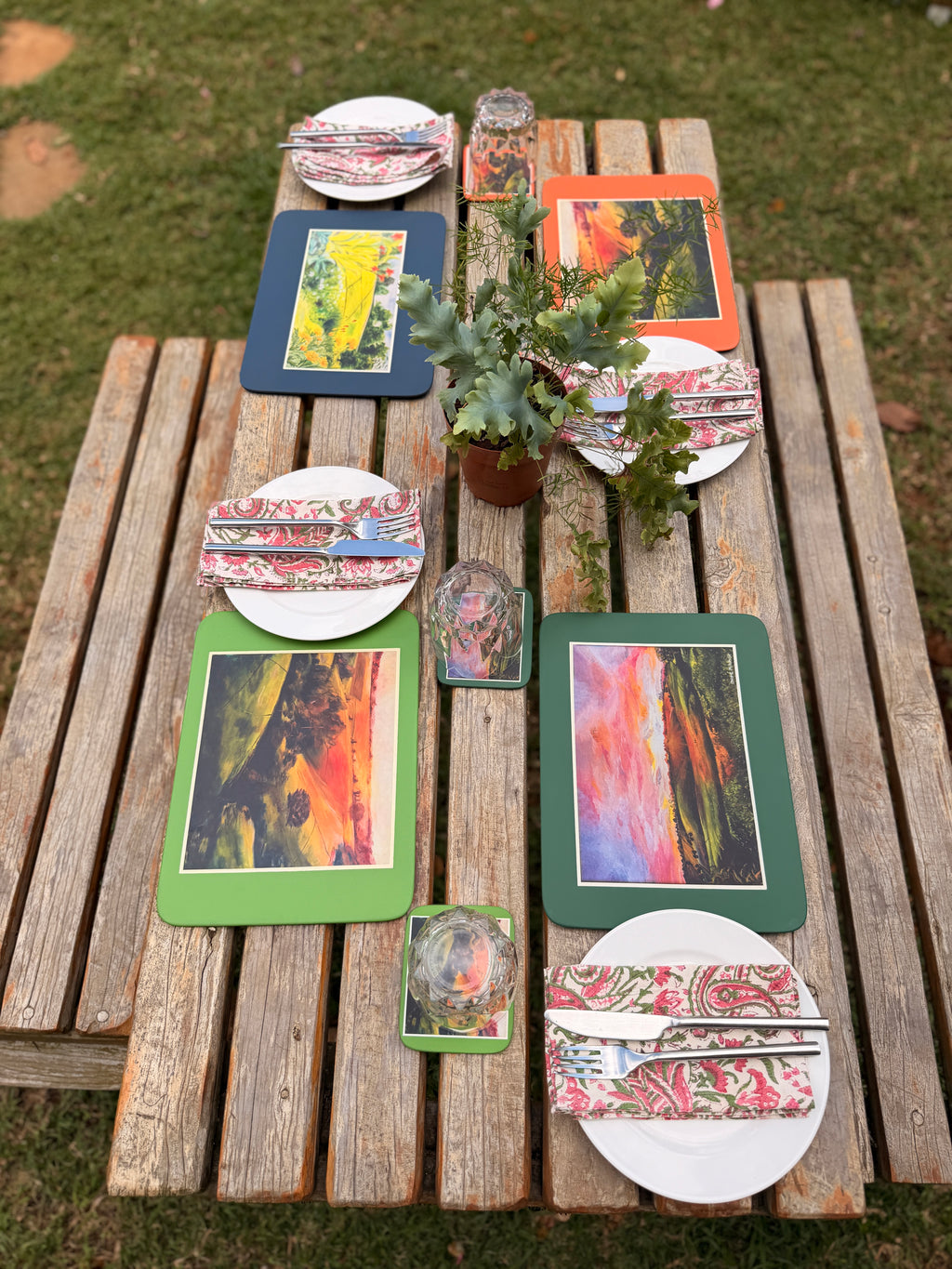 A4 Individual Mats and Coasters