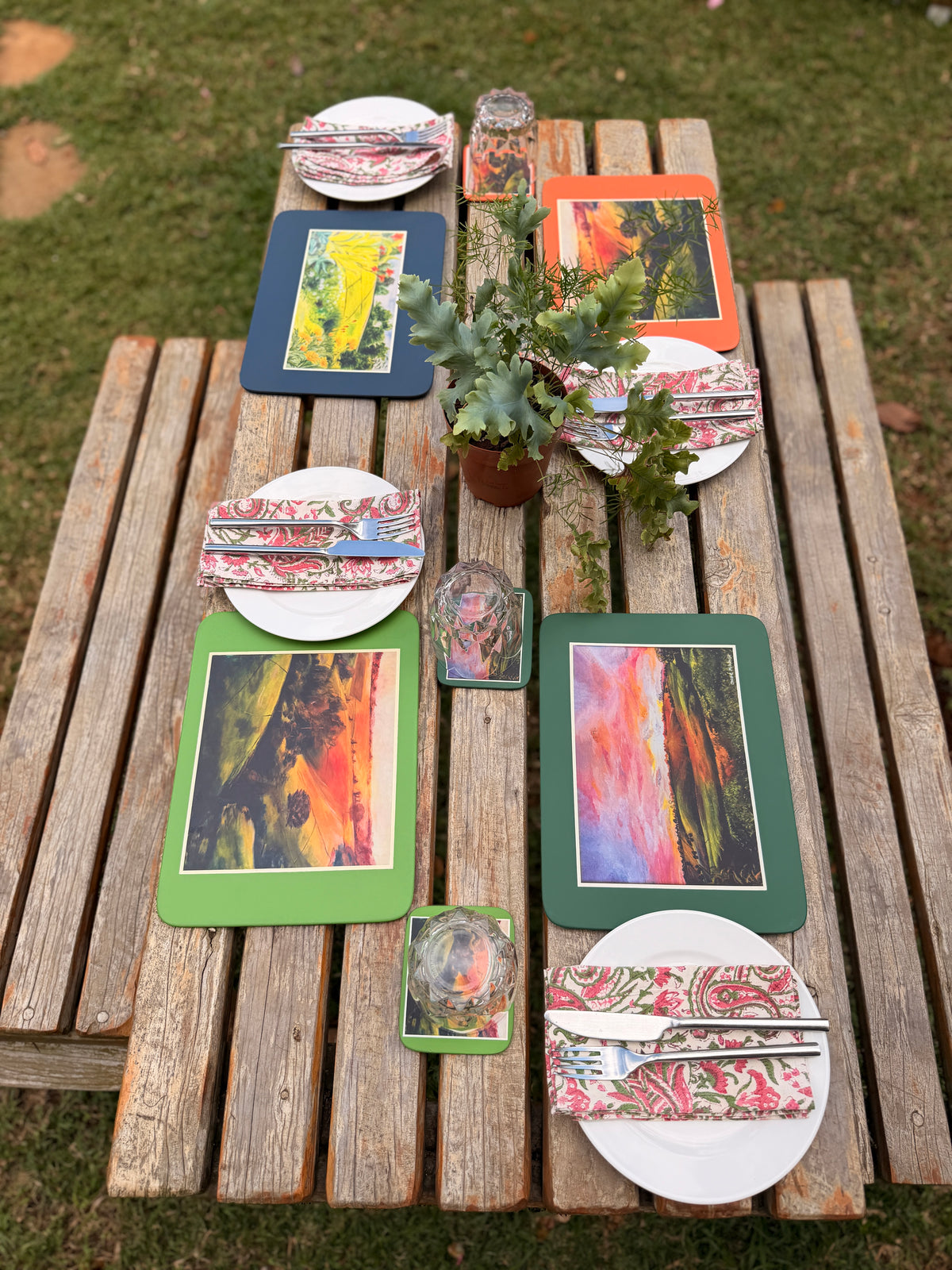A4 Individual Mats and Coasters