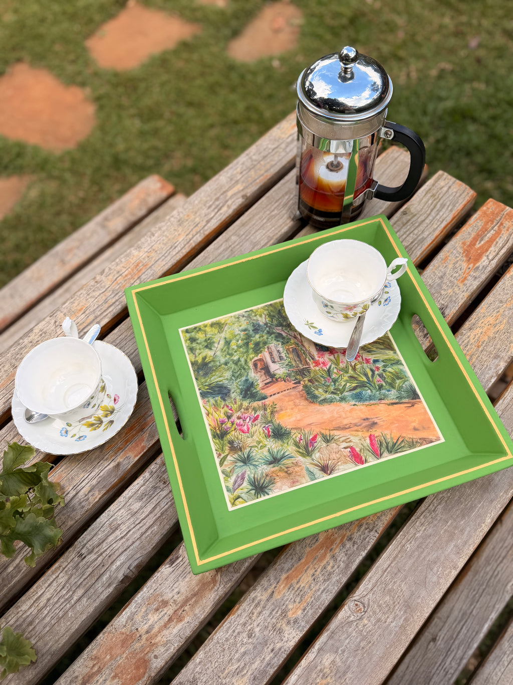 Square Tray Light Green
