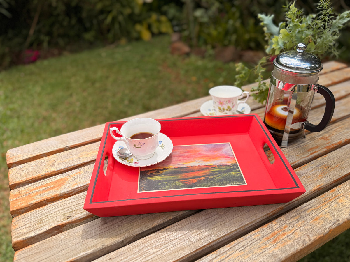 Red Lap Tray Home Brew