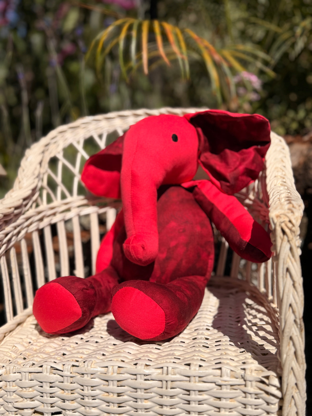 Coco Friend Elephant - Red and Tie Dye