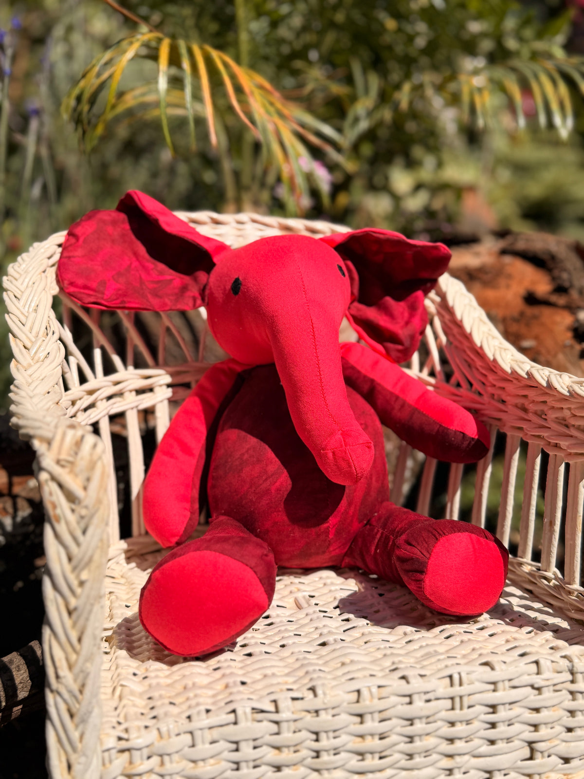 Coco Friend Elephant - Red and Tie Dye