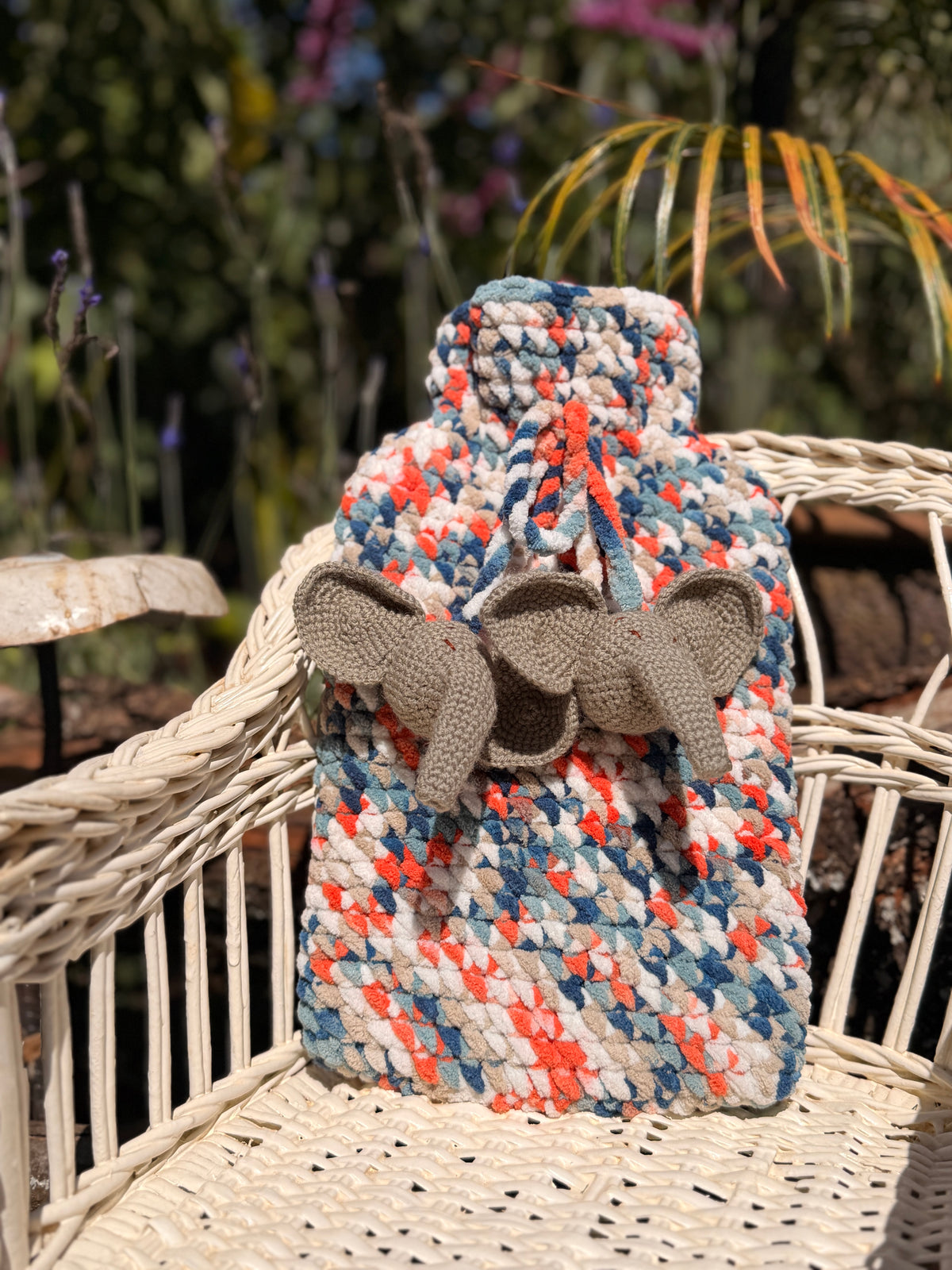 Coco Friends Hot Water Bottles- Blues, Orange & Elephants