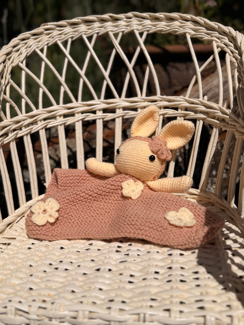 Coco Friend - Penelope's Blankie Old Rose Bunny