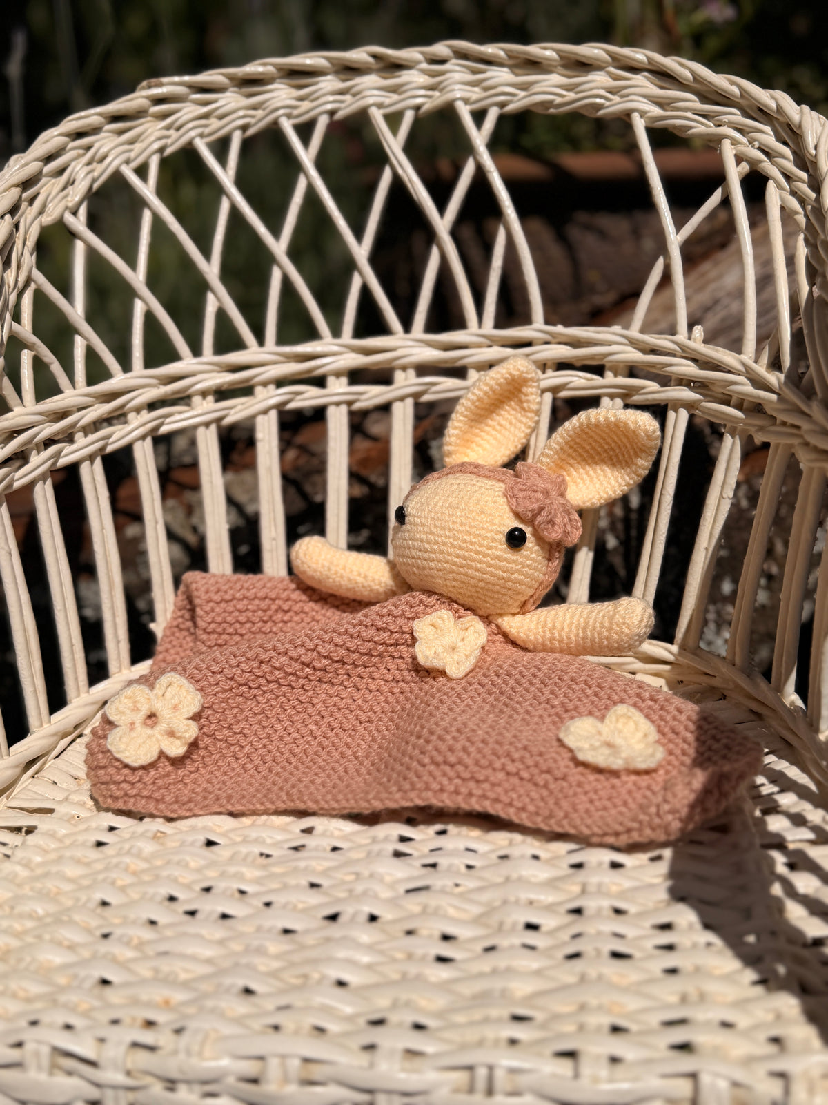 Coco Friend - Penelope's Blankie Old Rose Bunny