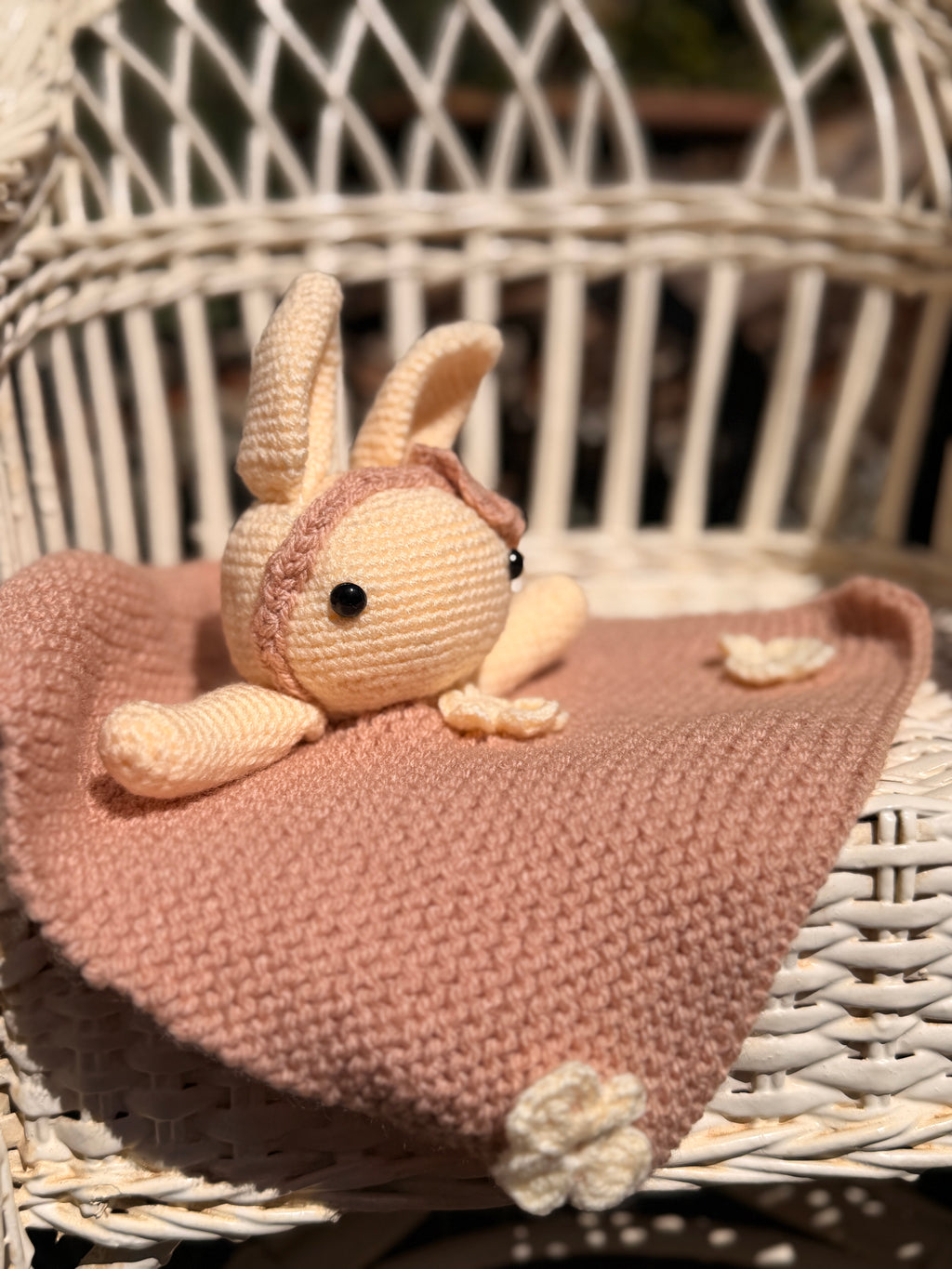 Coco Friend - Penelope's Blankie Old Rose Bunny