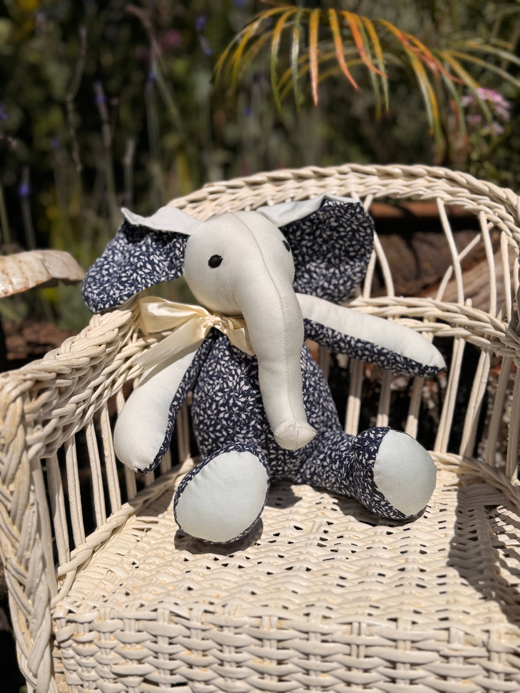 Coco Friend Elephant - Blue and Floral