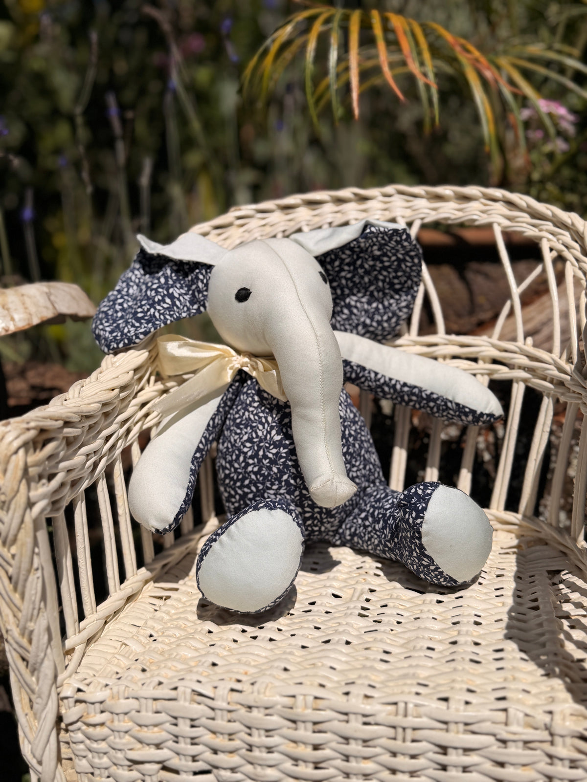Coco Friend Elephant - Blue and Floral