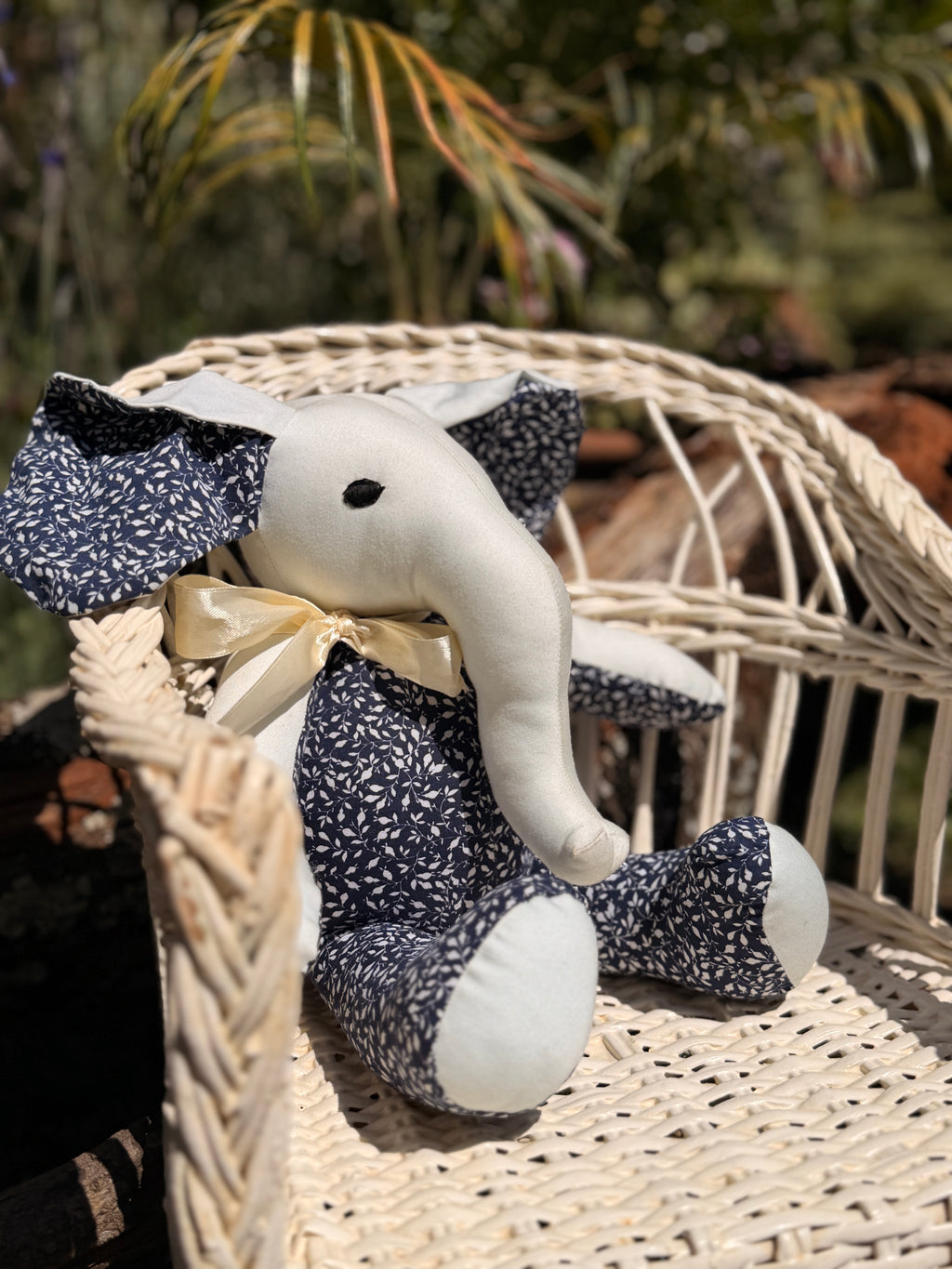 Coco Friend Elephant - Blue and Floral