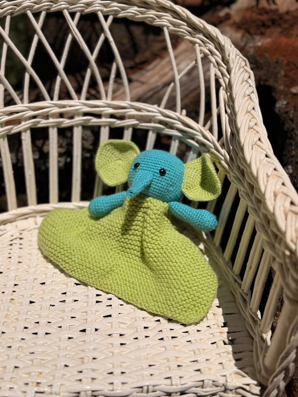 Coco Friends - Penelope's Blankie Green, Teal Elephant