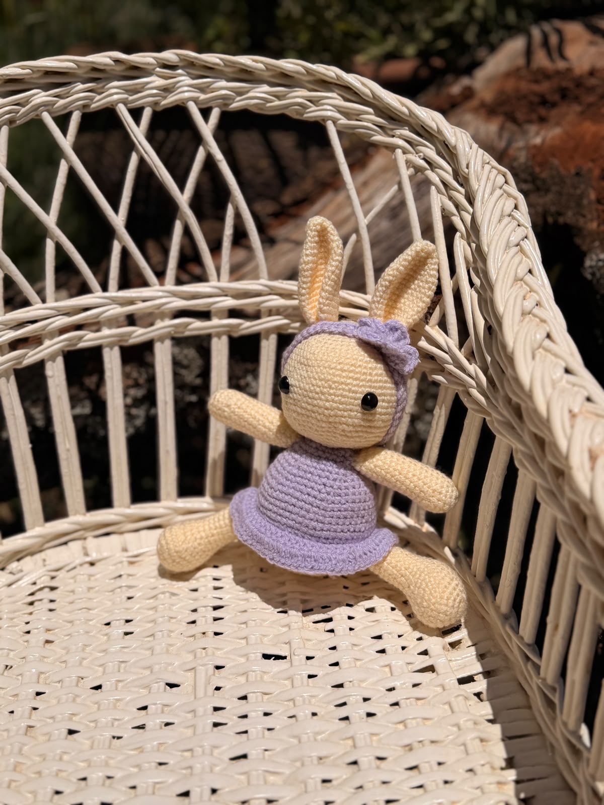 Coco Friends Bunny in a Dress Purple Cream
