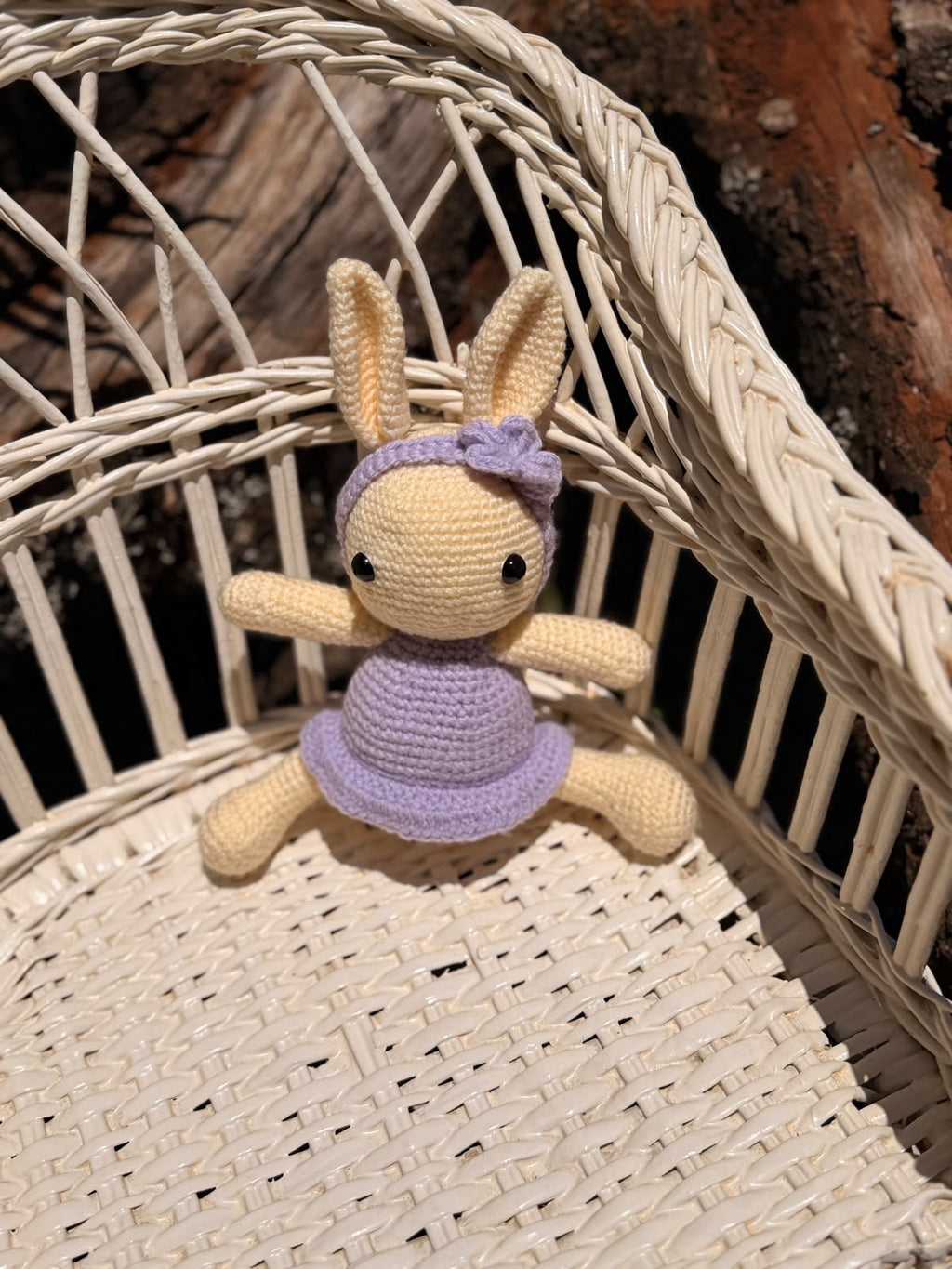 Coco Friends Bunny in a Dress Purple Cream