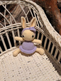 Coco Friends Bunny in a Dress Purple Cream