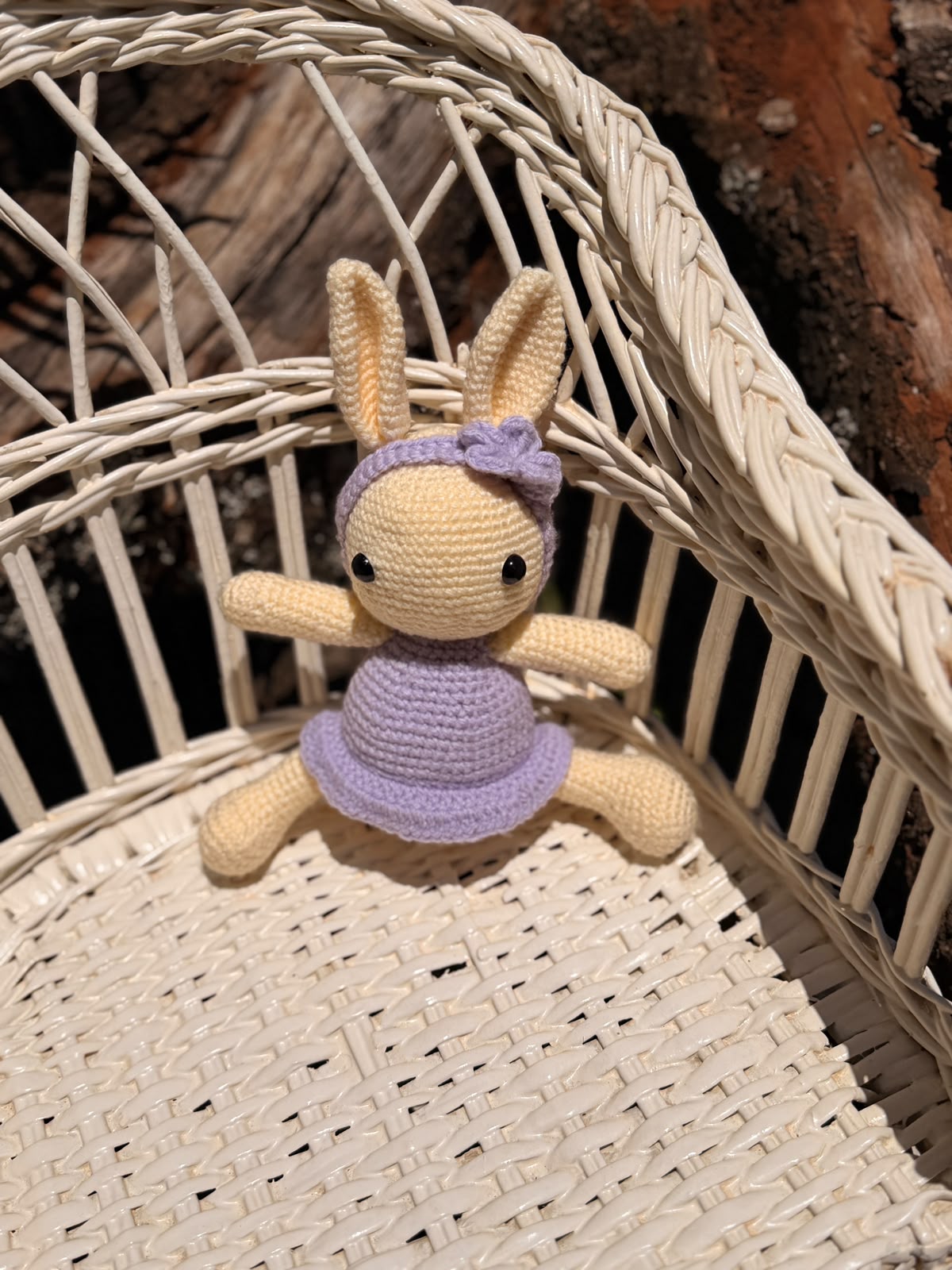 Coco Friends Bunny in a Dress Purple Cream